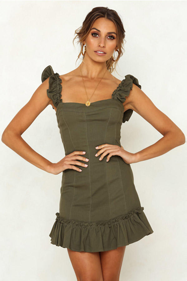 simple short sleeve dress woman street wear TopShow-2