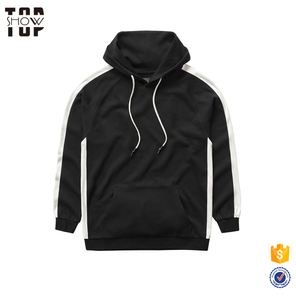 OEM Wholesale Fashion Long Sleeve Black Male Hoodies