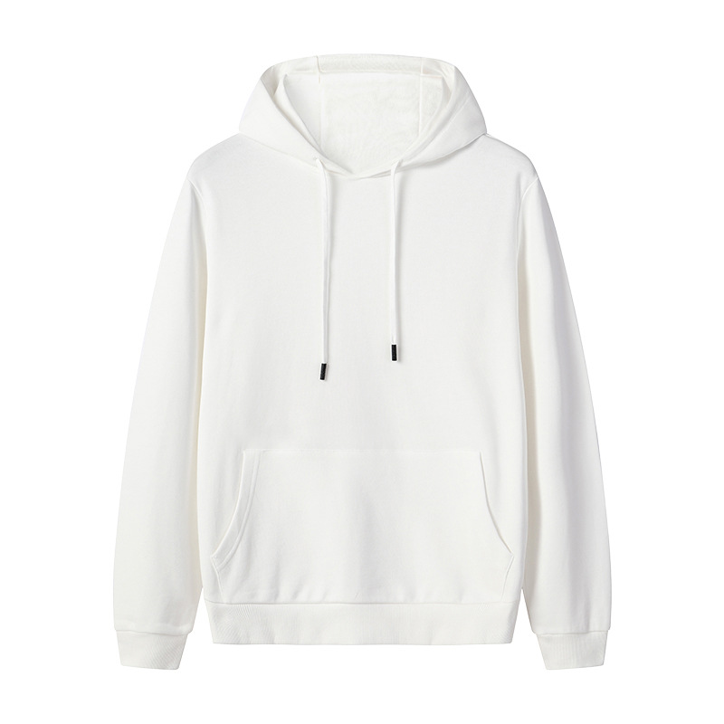 Trend 2019 Fashion Men Pullover 100% Cotton Blank White Track Popular Men's Hoodies